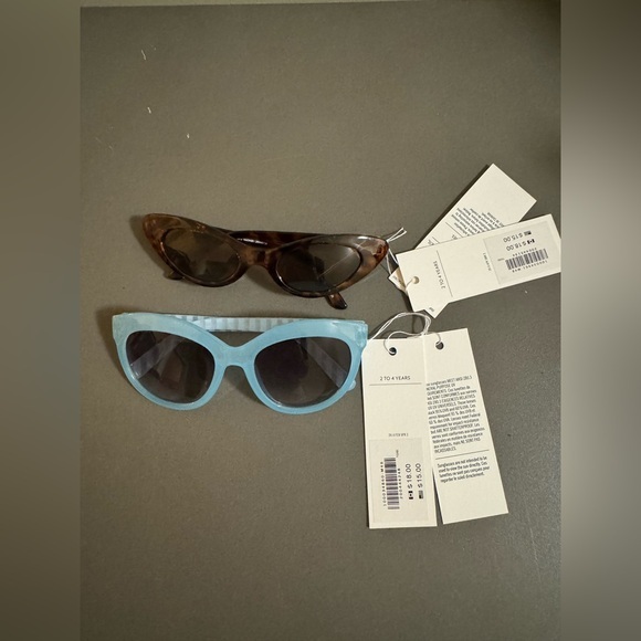 2 Pairs of Toddler Girls Janie and Jack Sunglasses NWT - Picture 1 of 2
